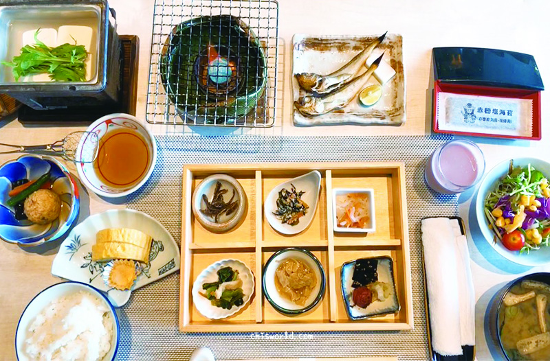 兵庫赤穗銀波莊早餐為日式定食