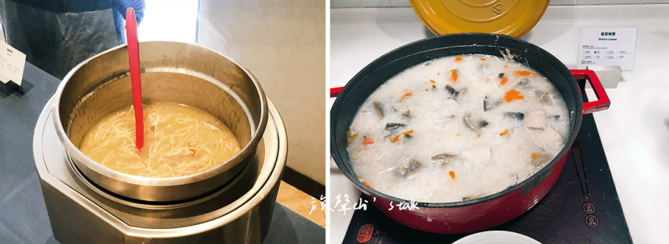 嘉義智選假日酒店自助式早餐提供北港鴨肉羹、虱目魚粥