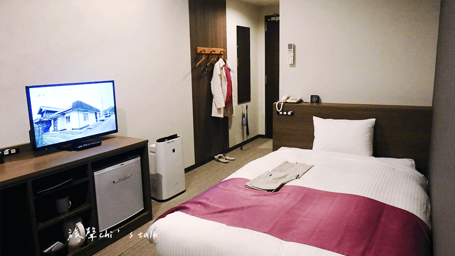 新潟D'affaires inn 六日町飯店寬敞的單人房格局