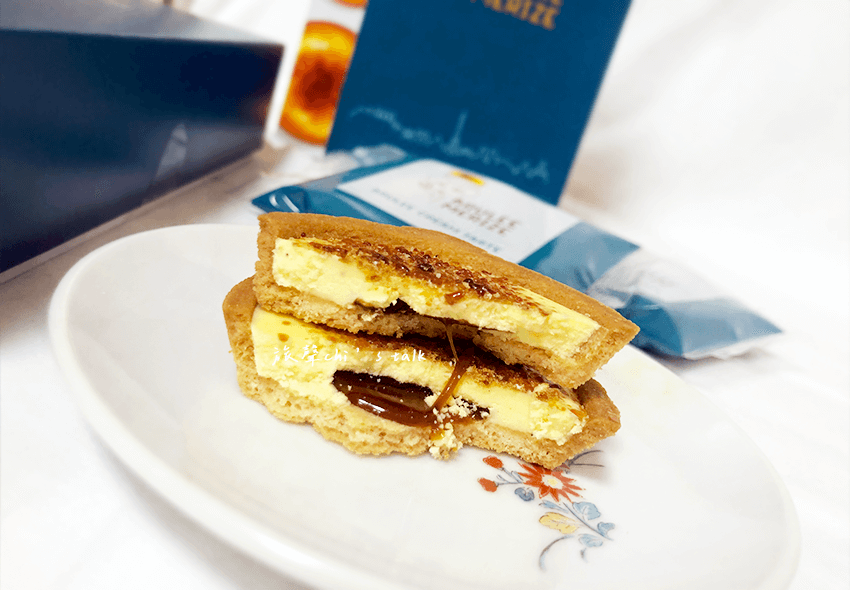 東京車站必買伴手禮 Brulee merize焦糖布丁塔 斷面展示